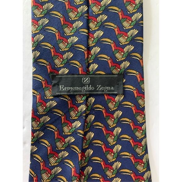 Ermenegildo Zenga parrot graphic tie - Picture 1 of 3